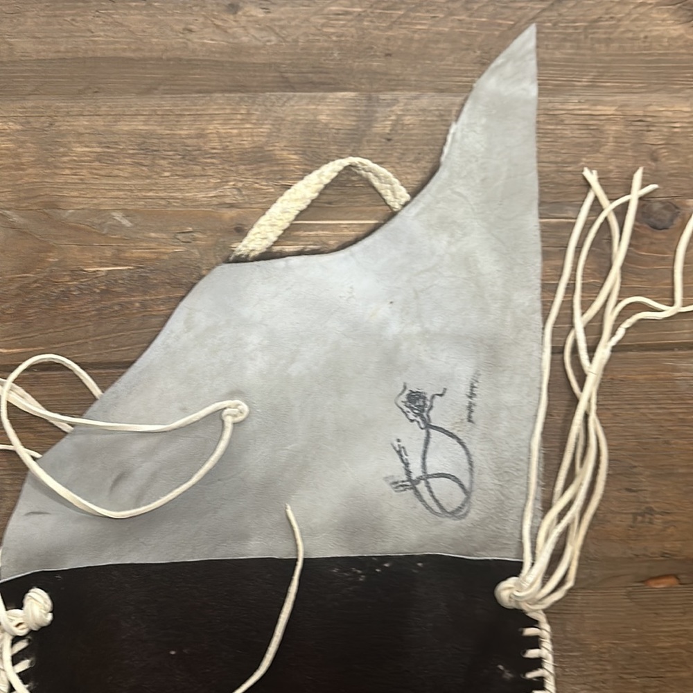 Shelly Litvak Rare cowhide shoulder bag original silver and turquoise detail - Picture 6 of 10